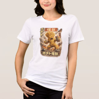 Potatis Kaiju – Retro Japansk Monsterplansch T Shirt