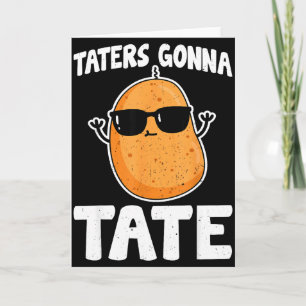 Potatis kommer att tate - rolig potatisälskare kort