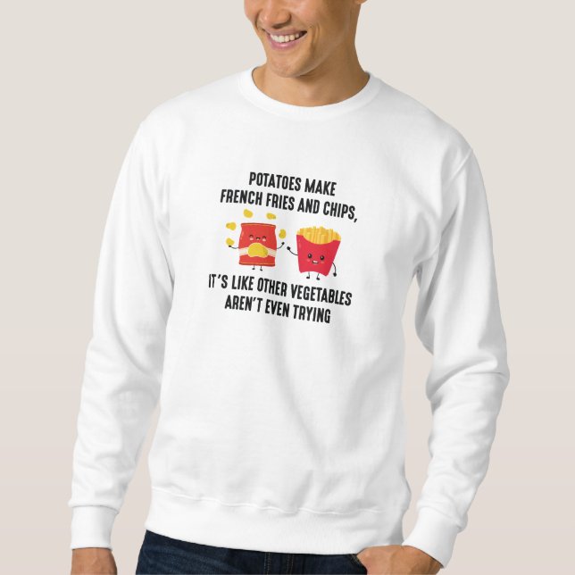 Potatis Lång Ärmad Tröja (Framsida)