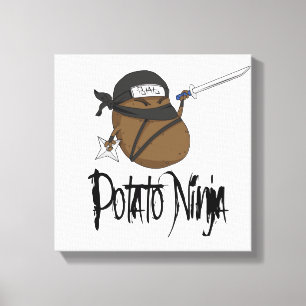 Potatis Ninja Canvastryck