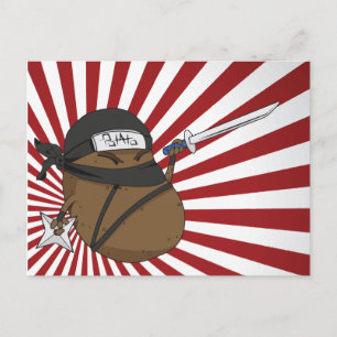 Potatis Ninja Vykort