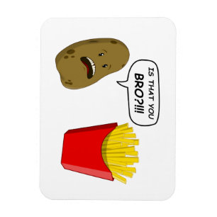 potatis och småfiskar magnet