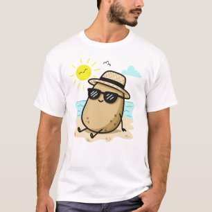 Potatis På Stranden Sommarstämning T Shirt