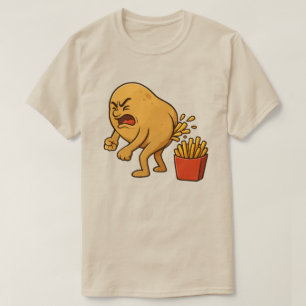 Potatis Pooping French Fries l Roliga French Fries T Shirt
