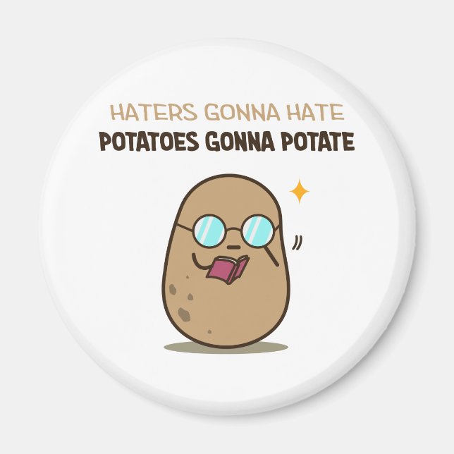 Potatis som ska potatisera magnet (Framsidan)