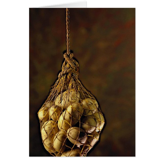 Potatisar stilleben hälsningskort (Framsidan)