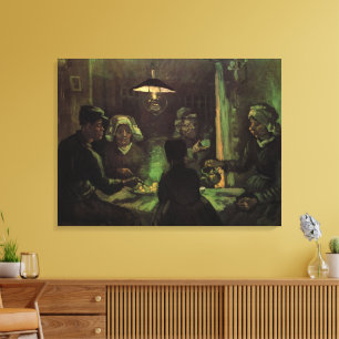 Potatisätarna av Vincent van Gogh Canvastryck