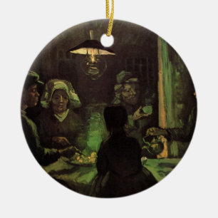Potatisätarna av Vincent van Gogh Julgransprydnad Keramik