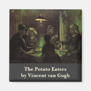 Potatisätarna av Vincent van Gogh Magnet