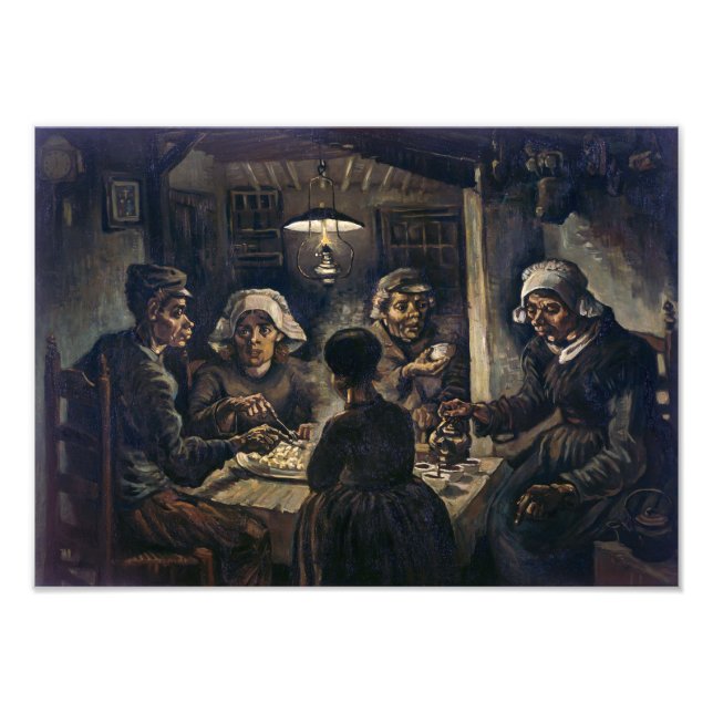 Potatisätarna | Van Gogh | Fototryck (Framsidan)