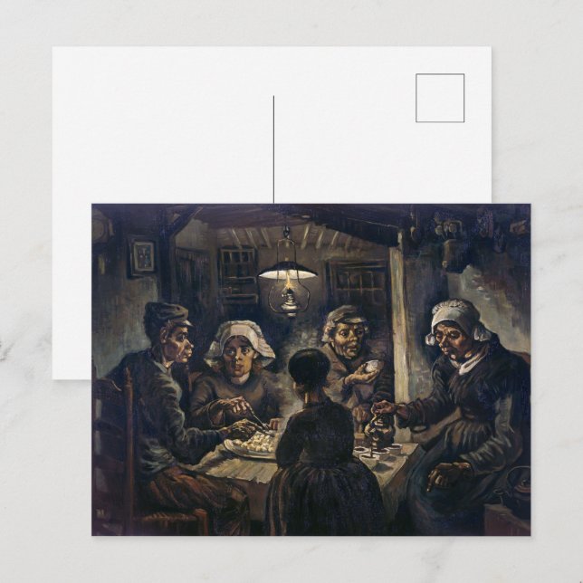 Potatisätarna | Van Gogh | Vykort (Fram/baksida)