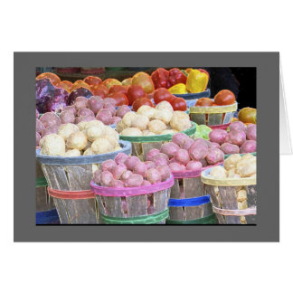 Potatisbutiker på Jean Talon Market Hälsningskort