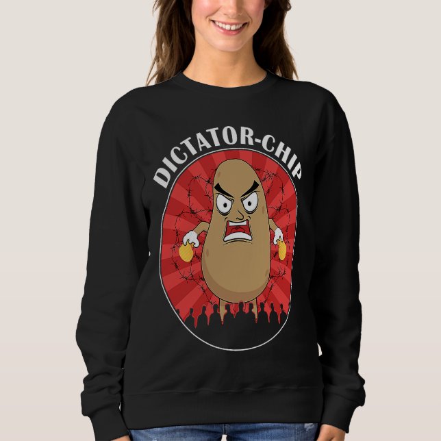 Potatischipsdiktatur Diktator T Shirt (Framsida)