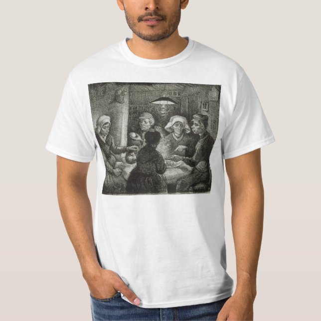 PotatisEaters av Vincent Van Gogh Tee Shirt (Framsida)