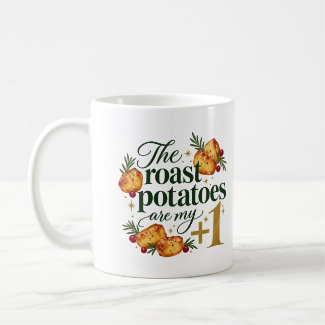Potatisen är min plus ett jul kaffemugg (Vänster)