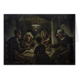 Potatisen Eaters - Vincent Van Gogh (1885) Hälsningskort