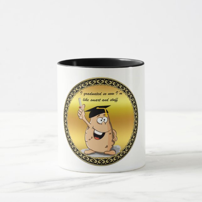 Potatiskaraktär av Studenten med en viss grad Mugg (Center)