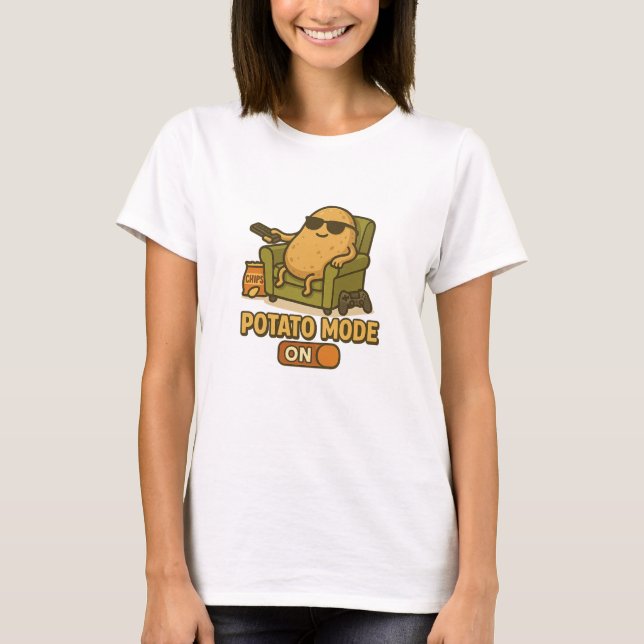 Potatisläge - Lazy Life Activated T Shirt (Framsida)