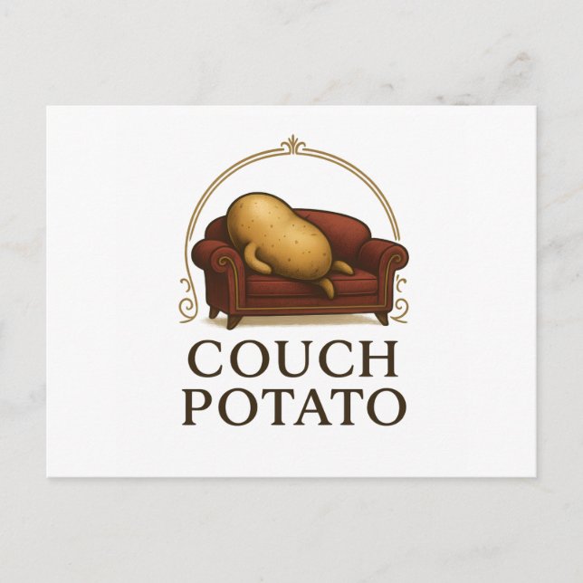 Potatislugnkort - Vilande Potatis Vykort (Framsida)