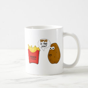 Potatispommes frites är att dig? roligt kaffemugg