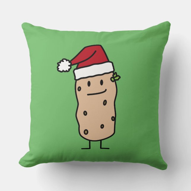 Potatispotatisar som ha på sig lycklig för kudde (Framsida)