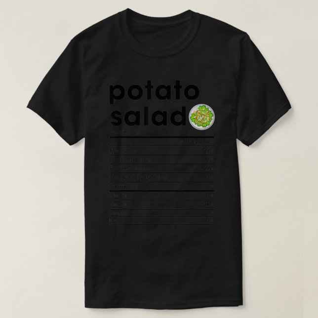 Potatissalad näringsbrist t shirt (Design framsida)