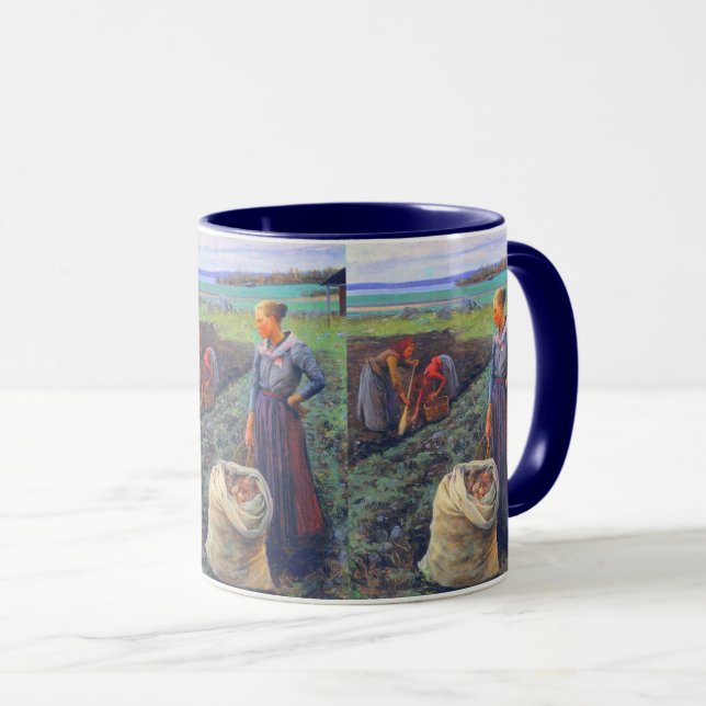 Potatisskördare Elin Danielson 1893 Mugg (Framsida höger)