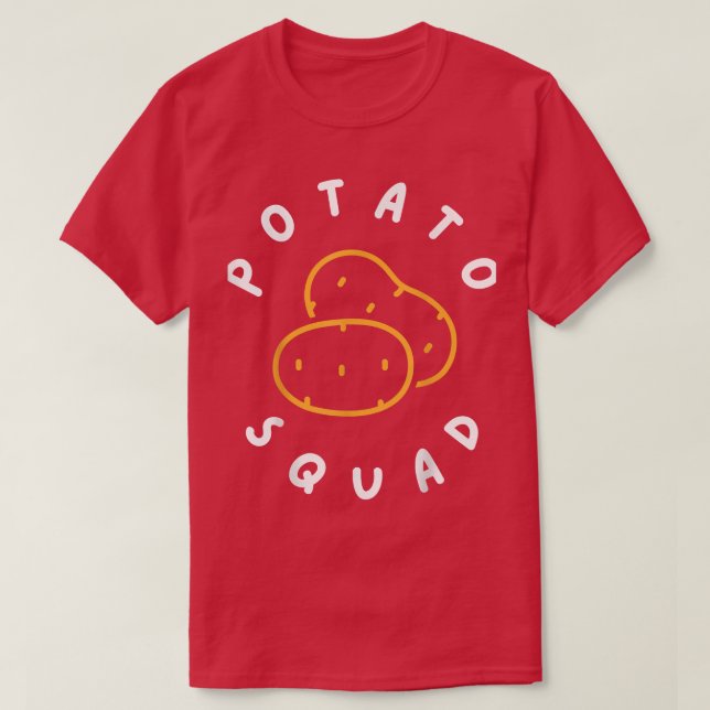 Potatistorget för Potato Älskare Vegetarian Team S T Shirt (Design framsida)