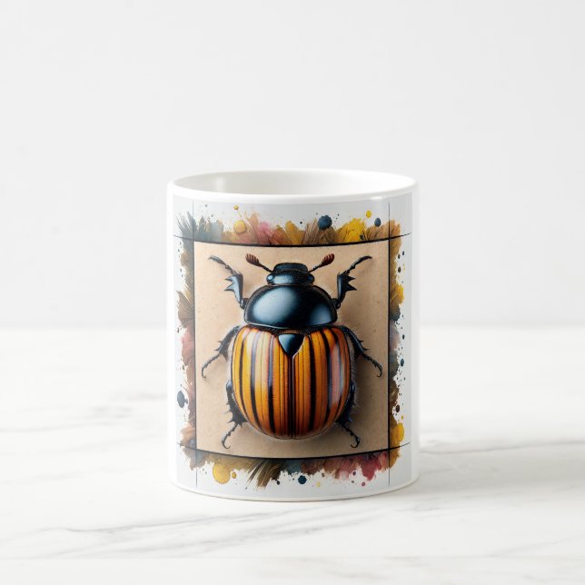 Potato Beetle 300724IREF232 - Watercolor Kaffemugg (Center)