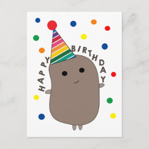 Potato Birthday Vykort