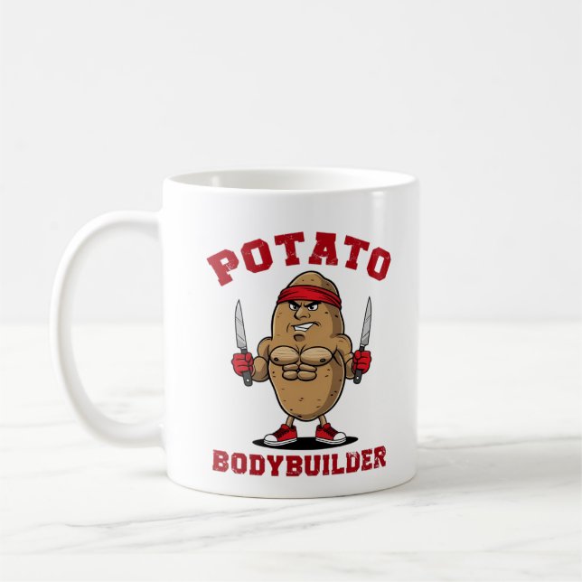 Potato bodybuilding kaffemugg (Vänster)