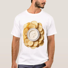 Potato Chip med Mayonnaise Dip T Shirt