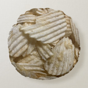 Potato Chip Rund Kudde