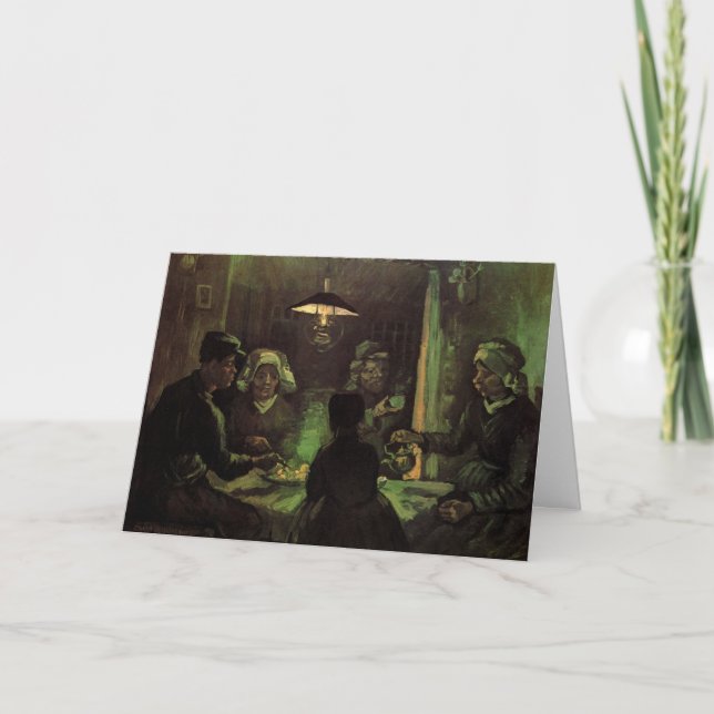 Potato Eaters av Vincent van Gogh Kort (Framsida)