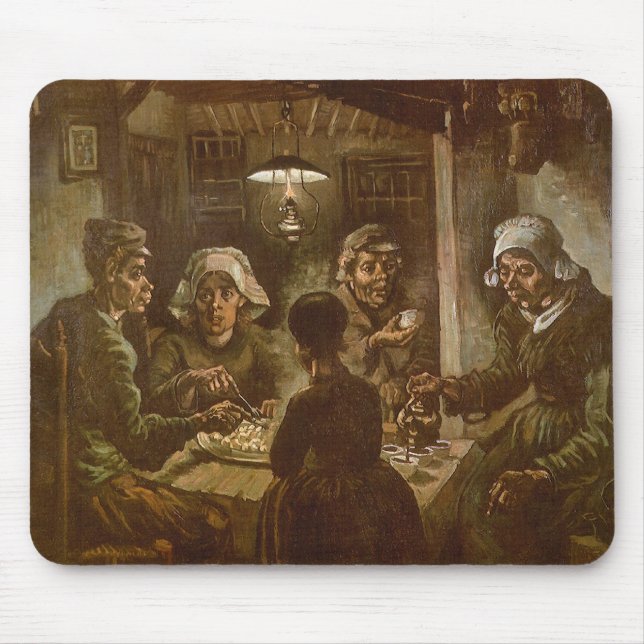 Potato Eaters av Vincent van Gogh Musmatta (Framsidan)
