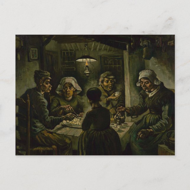 Potato Eaters av Vincent Van Gogh Vykort (Framsida)