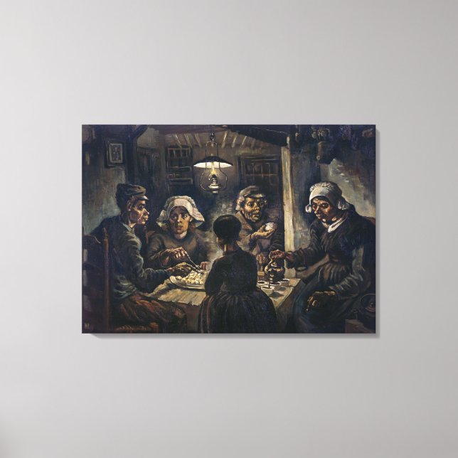 Potato Eaters | Van Gogh | Canvastryck (Framsida)