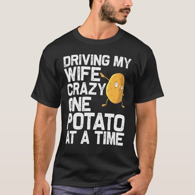 Potato För manar Grandpa Vegetable Root Skörd Plan T Shirt (Framsida)