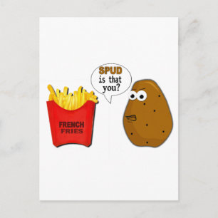 Potato Fransk Fries är det du? Vykort