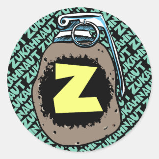Potato Grenade logotyp Stickers Runt Klistermärke