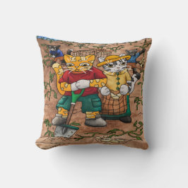 Potato Harvest Cats Kudde