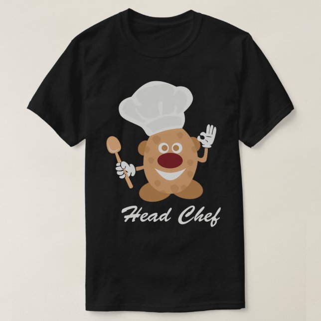 Potato Head Chef T Shirt (Design framsida)