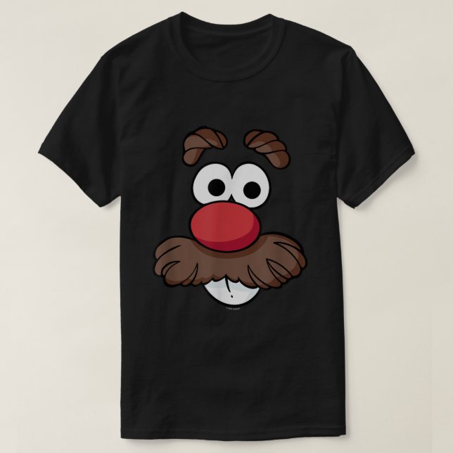 Potato Head Halloween Big Ansikte T Shirt (Design framsida)
