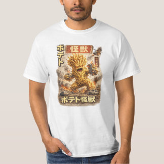 Potato Kaiju – Retro Japanese Monster Poster T Shirt