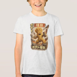 Potato Kaiju – Retro Japansk Monsterplansch T Shirt