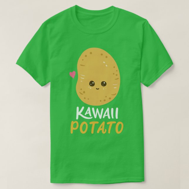 Potato Kawaii T Shirt (Design framsida)