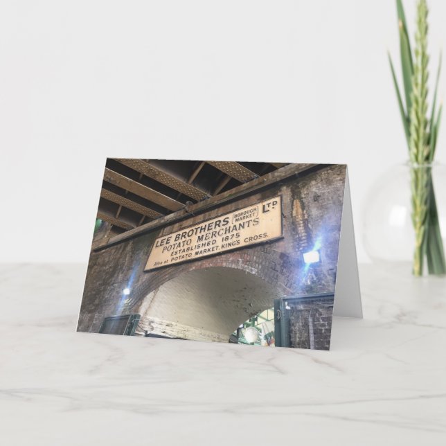 Potato Merchants Borough Market London UK Photo Kort (Framsida)