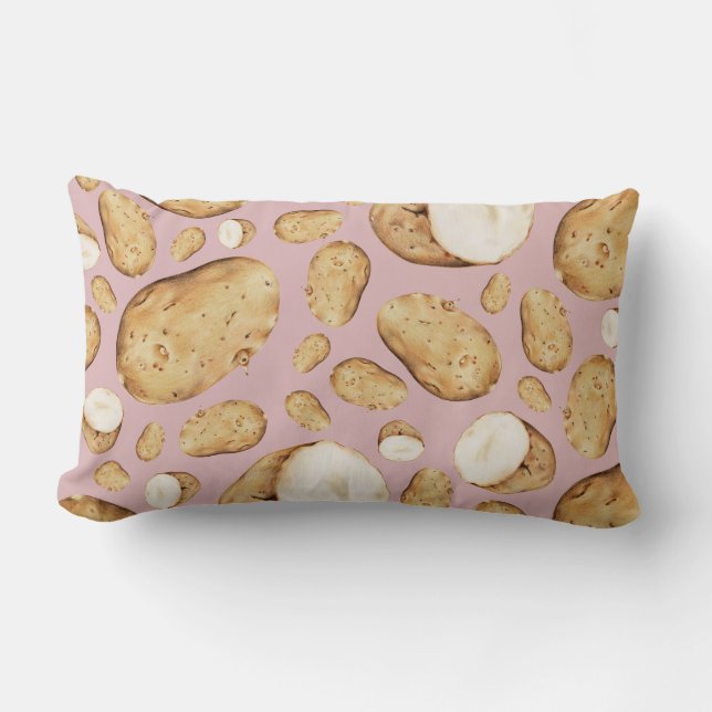 Potato Mönster Lumbarkudde (Framsida)