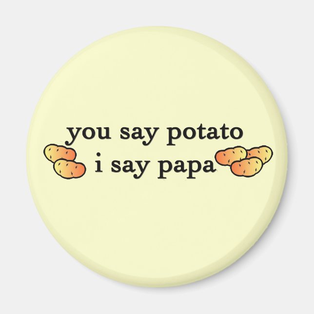 Potato Pappa Magnet (Framsidan)