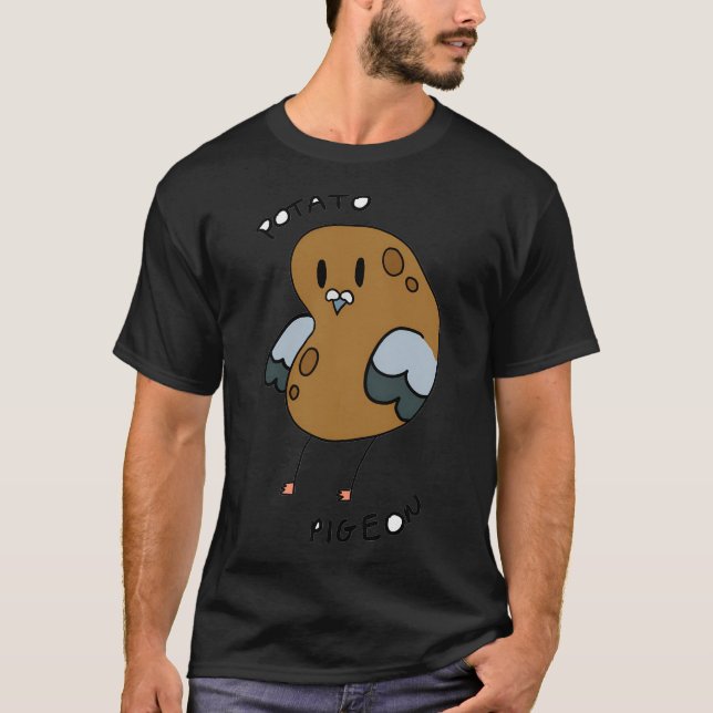 Potato Pigeon T Shirt (Framsida)
